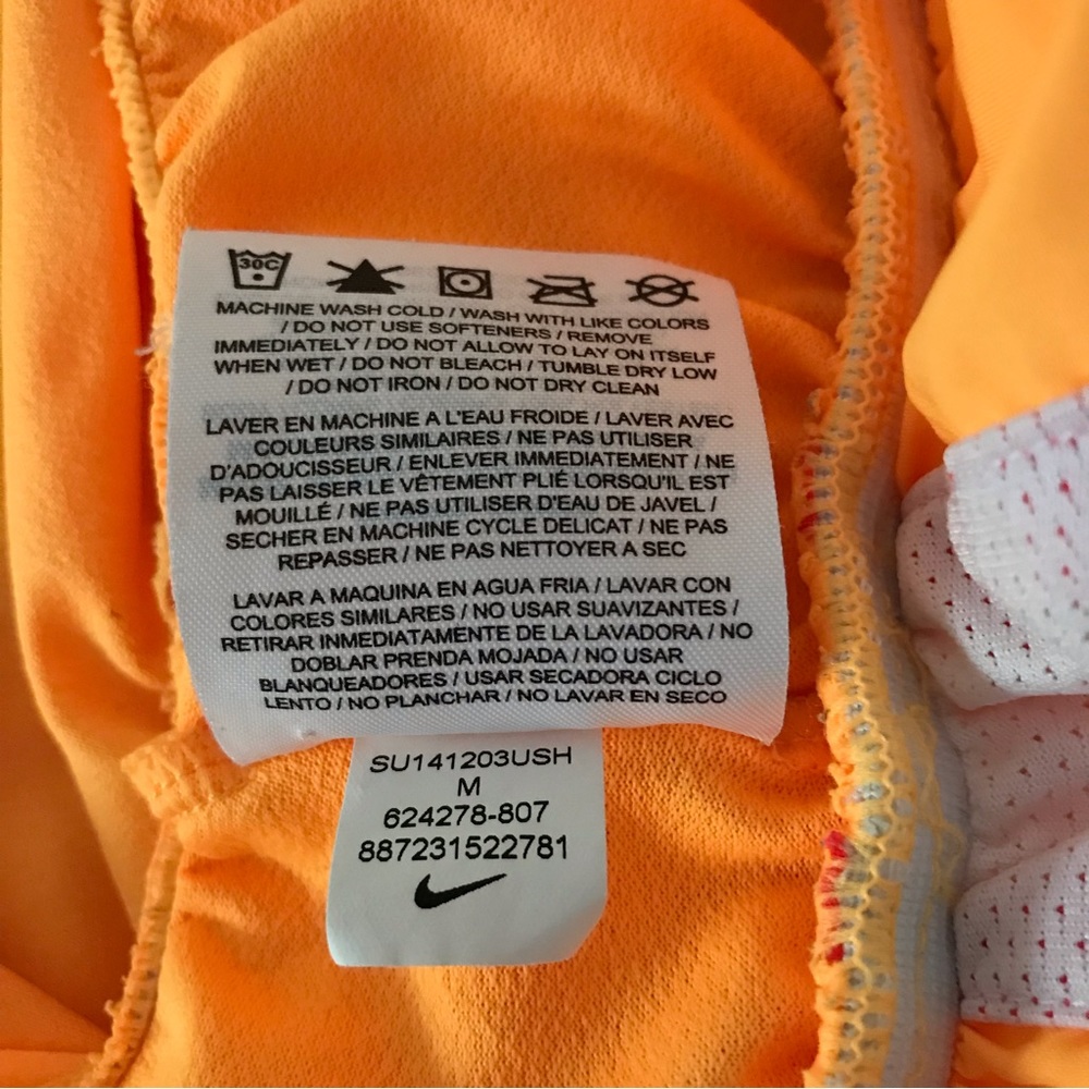 NIKE Tempo Dri-Fit Running Shorts Neon Orange - Picture 11 of 13
